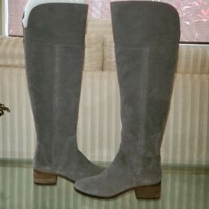 Vince Camuto Charcoal Grey Suede Boots